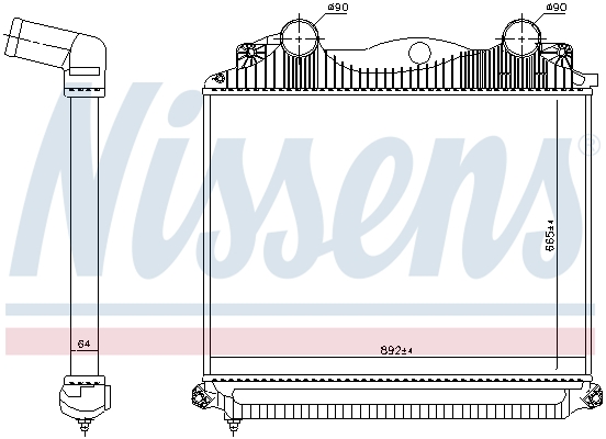Interkoeler Nissens 97048