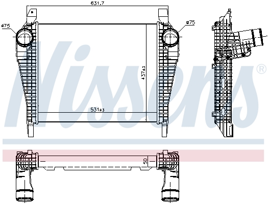 Interkoeler Nissens 97064