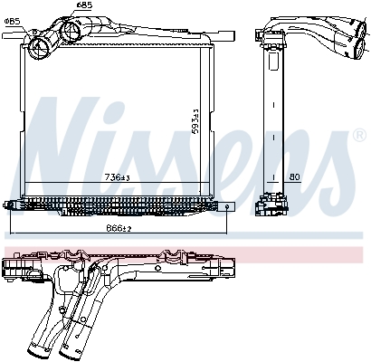 Interkoeler Nissens 97069