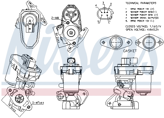 EGR-klep Nissens 98151