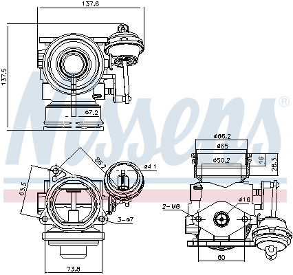 Nissens EGR-klep 98162