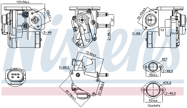 EGR-klep Nissens 98236