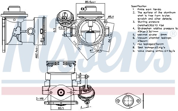 Nissens EGR-klep 98268