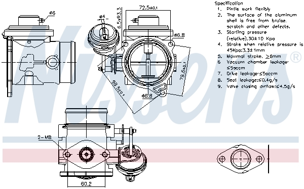 Nissens EGR-klep 98301