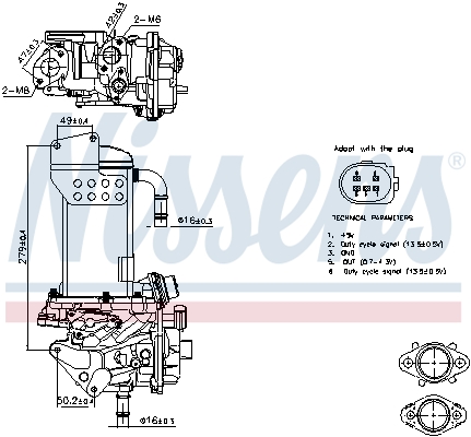 EGR-klep Nissens 98325