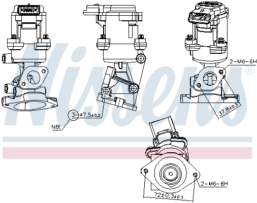 Nissens EGR-klep 98350