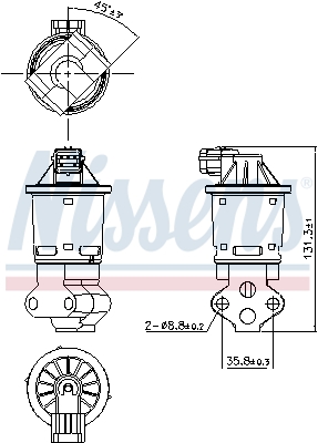 Nissens EGR-klep 98354