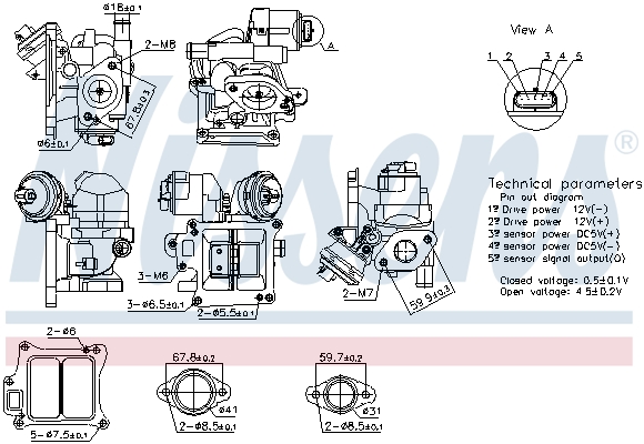 EGR-klep Nissens 98383