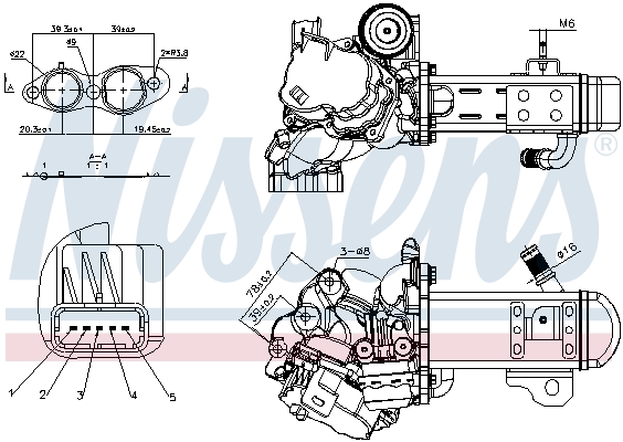 Nissens AGR modul 98434