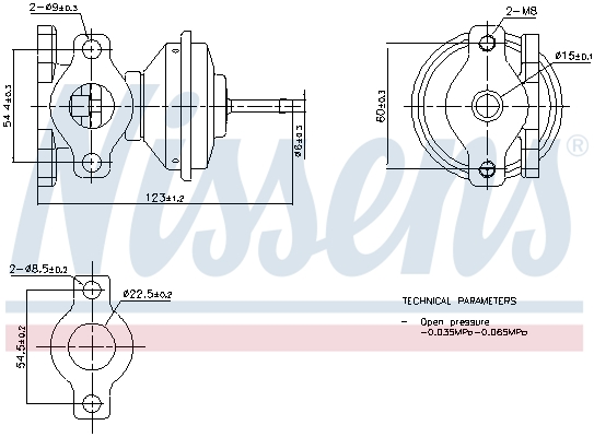 EGR-klep Nissens 98471