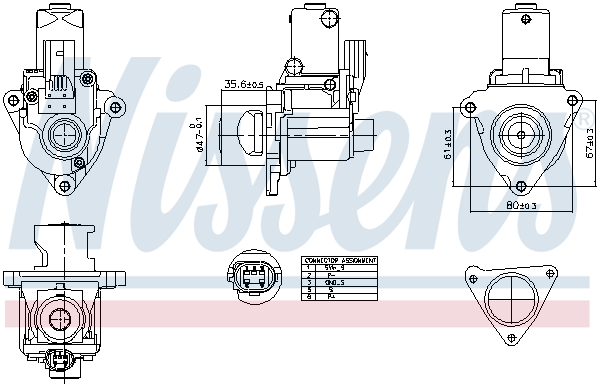 EGR-klep Nissens 98510