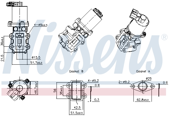 Nissens EGR-klep 98525