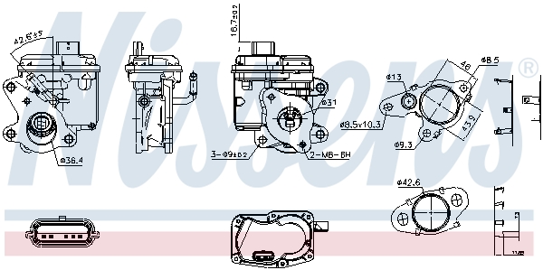 Nissens EGR-klep 98596