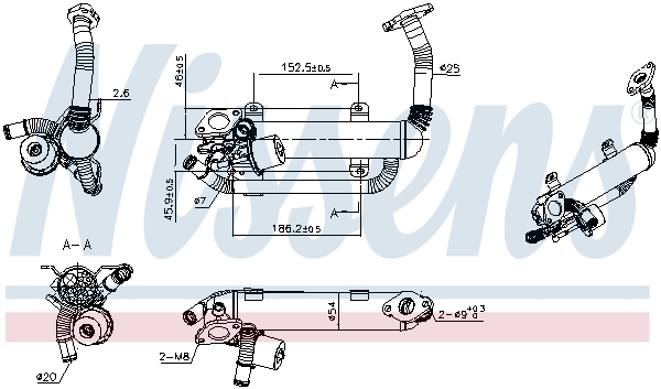 Nissens EGR koeler 989275