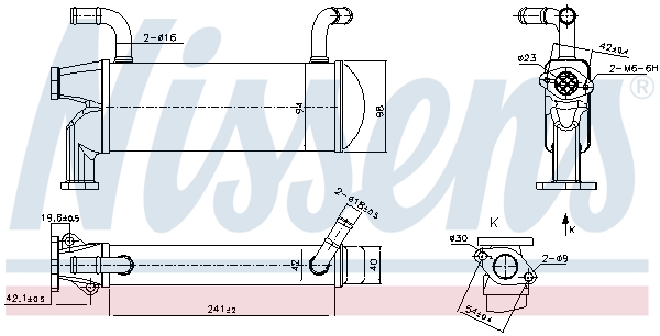 Nissens EGR koeler 989327