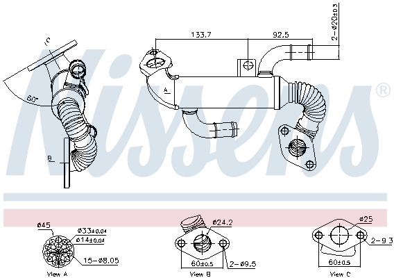 Nissens EGR koeler 989399