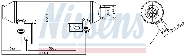 EGR koeler Nissens 989419