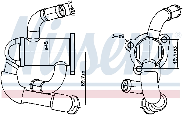 EGR koeler Nissens 989433