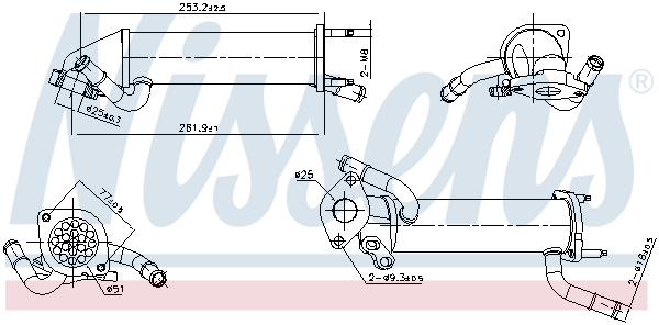 Nissens EGR koeler 989449