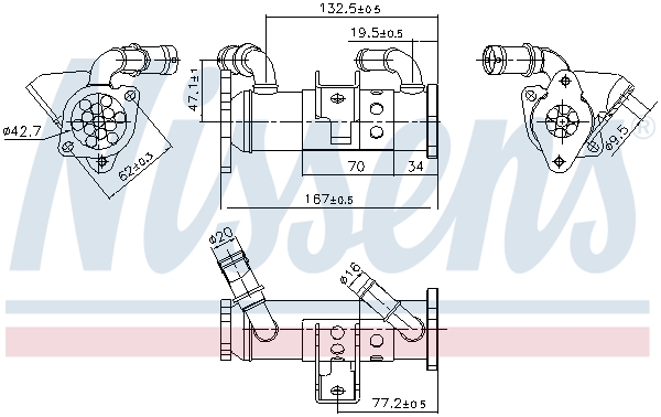 EGR koeler Nissens 989473