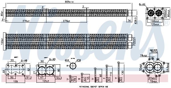 Nissens Koeler, uitlaatterugvoering 989547
