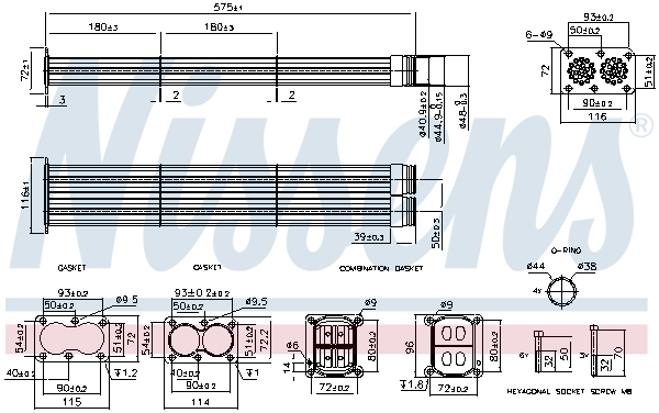 Nissens Koeler, uitlaatterugvoering 989565