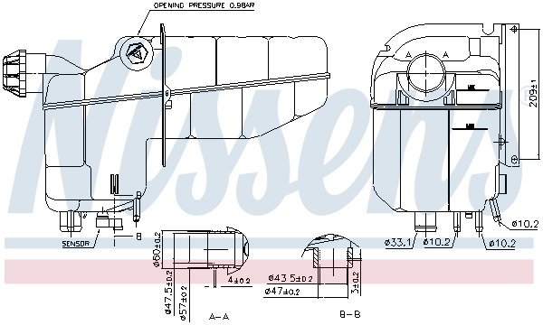 Nissens Expansievat 996020