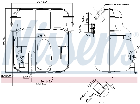 Nissens Expansievat 996023