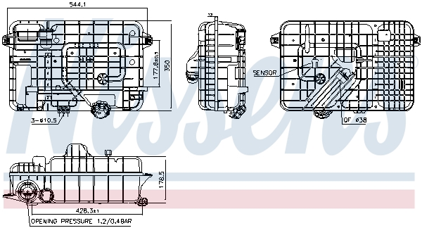 Nissens Expansievat 996054