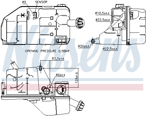 Nissens Expansievat 996062