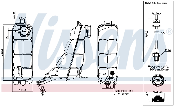 Nissens Expansievat 996152