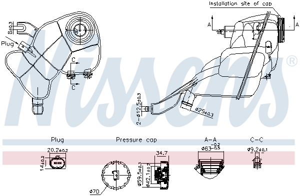 Expansievat Nissens 996204