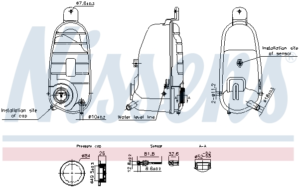 Nissens Expansietank, koelvloeistof 996220