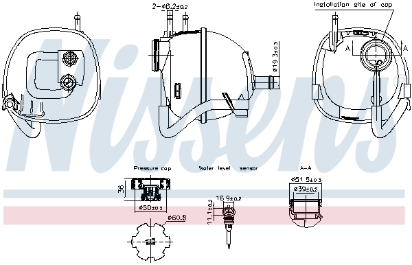 Nissens Expansievat 996222