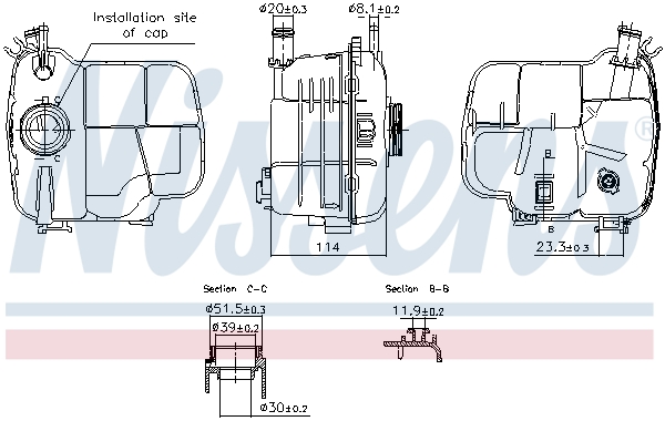 Expansievat Nissens 996224