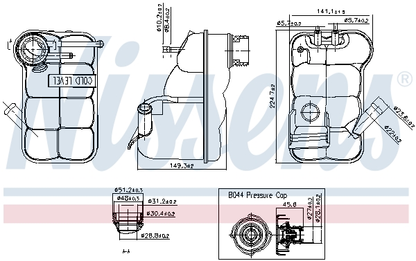 Nissens Expansievat 996231