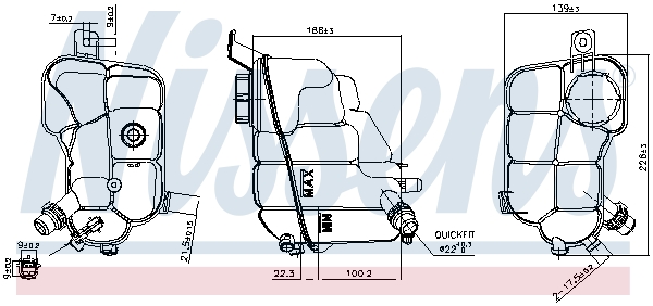 Nissens Expansievat 996257