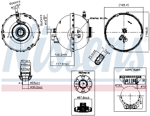 Nissens Expansievat 996262