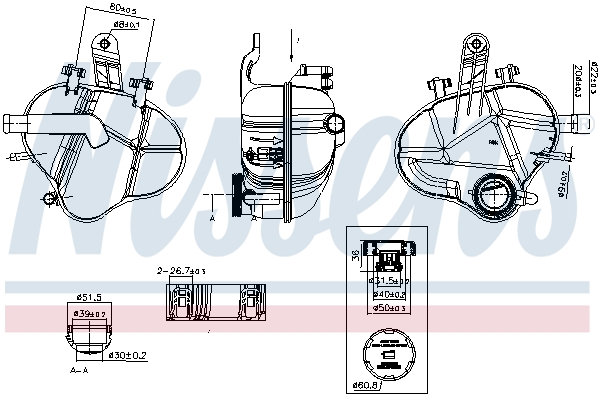 Nissens Expansietank, koelvloeistof 996376