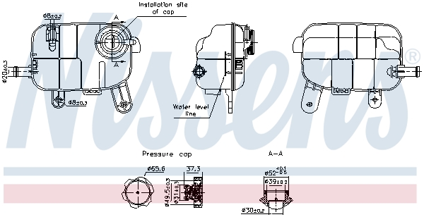 Nissens Expansietank, koelvloeistof 996378