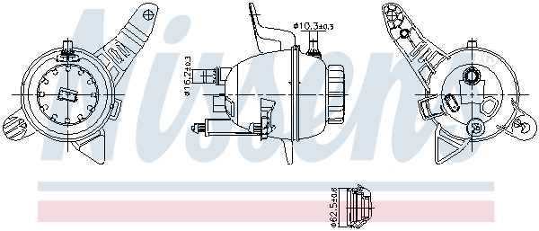 Nissens Expansietank, koelvloeistof 996390