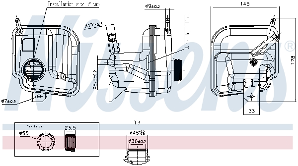 Nissens Expansietank, koelvloeistof 996401