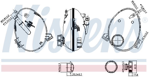 Nissens Expansietank, koelvloeistof 996409