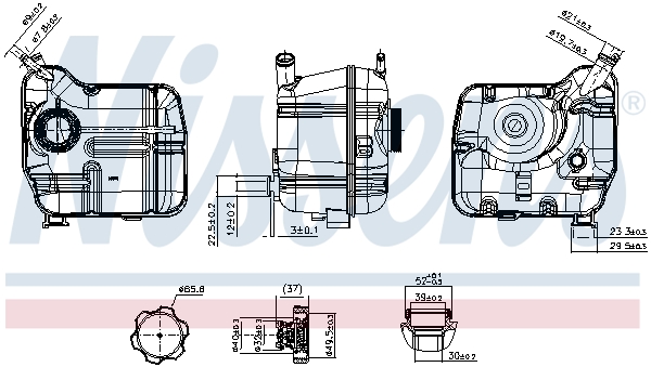 Nissens Expansietank, koelvloeistof 996414