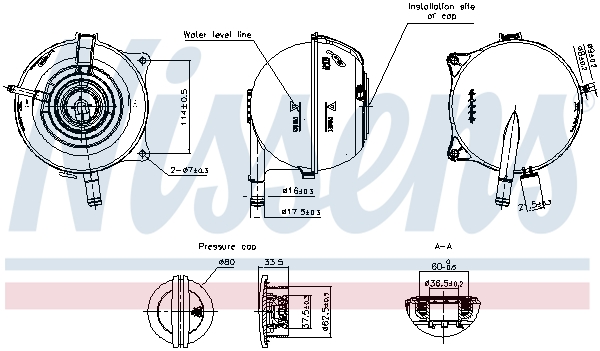 Nissens Expansietank, koelvloeistof 996461