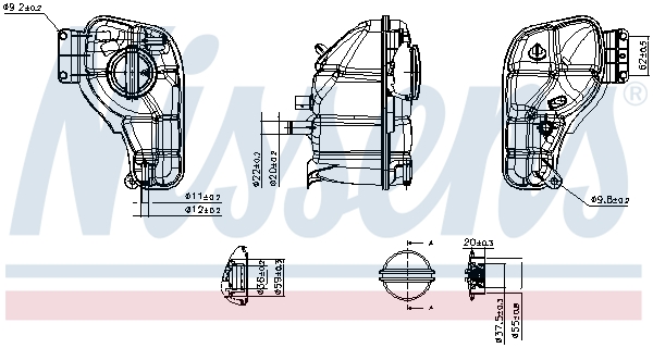 Nissens Expansietank, koelvloeistof 996468