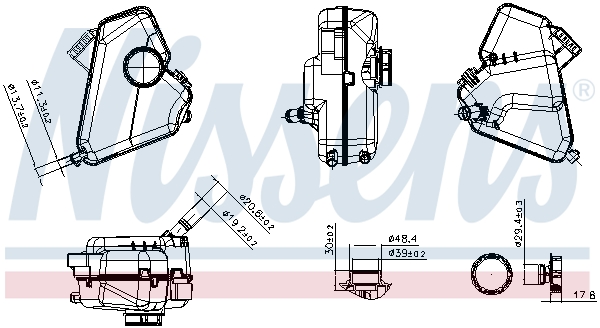 Nissens Expansietank, koelvloeistof 996470