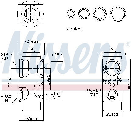 Nissens Airco expansieklep 999224