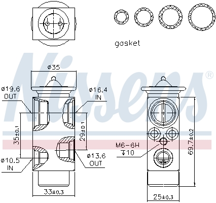 Nissens Airco expansieklep 999228