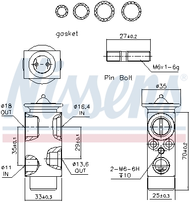 Nissens Airco expansieklep 999235